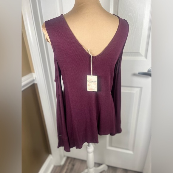 Living Doll Purple Lace Trim Top NWT Small - Picture 8 of 12